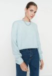 Wide Fit Soft Textured Knitwear Sweater - Mint