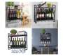 Wall-mounted Wine Bottle Display Shelf Glass Holder