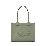 K skuare Grainy Medium Tote Bag -oil Green