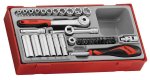 Teng Tools 35PC 1 4" Drive 6 Point Socket Tray