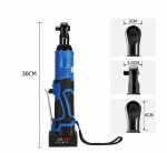 28V 90N.M 3 8" Cordless Electric Ratchet Wrench Right Angle Tool