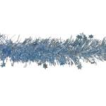 Tinsel Garland With Stars Light Blue 9X270CM