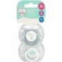 Made 4 Baby 2 Pack Day/night Symmetrical Soothers Blue 12+M