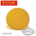 Goldair Gold Disc 50 Pieces 80 Grit 150MM Without Hole Hook And Loop