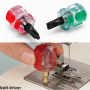 2PCS MINI Sewing Machine Repair Kit With Radish Head Needle Plate & Screwdriver - Ideal For Cross Stitch Maintenance