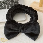 Makeup Headband Cute Hair Band For Washing Face Spa Skincare Birght Color High Elasticity Bowknot Coral Fleece Bow Head Wrap Hai