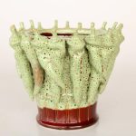 Ceramic Green Chili Vase 21X23CM