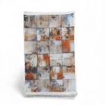 1 X 1.5M Square Design Carpet Multicoloured