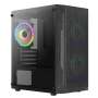 AeroCool Trinity MINI Tower Case With A Full Tempered Glass Side Panel- Black