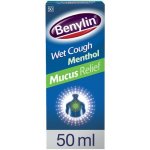 Benylin Wet Cough Syrup Mucus Relief Menthol Flavor 50 Ml