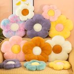 Floral Plush Pillow Office Chair Cushion Car Seat Pad Home Decor Birthday Party Best Halloween Christmas Gift For Friends Family