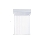 100PCS Clear Resealable Zip Poly Plastic Bags