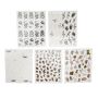 5PCS Snake Pattern Nail Stickers Self Adhesive Decals For Diy Nail Art