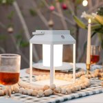 Solac Solar Glow Lantern In White Wall & Table Light