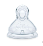 nuk 6-18 months flow control teat silicone for all feed types