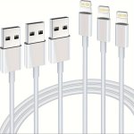 For Iphone Charging Cable 3PCS 1PC 91.44CM 182.88CM 3.05METER Mfi Certified Fast Data Cablefast Charging Cable Charger Compatibl