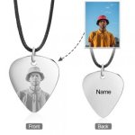 CNE105200 - Men's Personalized Photo Necklace Stainless Steel