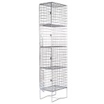 Wire Mesh Locker Electro Plated 4 Doors 180 X 30 X 45CM