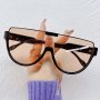 Large One-piece For Women Casual Shield Fashion Anti Glare Sun Shades For Vacation Beach Party Fashion Glasses