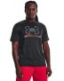 Men's Ua Training Vent Graphic Short Sleeve - Black / XXL