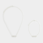 Women&apos S Silver Necklace & Bracelet Set