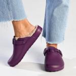 Desi Fur Slip On - Purple - 8