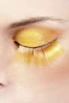 Orange Glitter Eyelashes