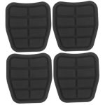 Childweet 2PAIRS Rubber Car Brake And Clutch Pedal Pads Easy Installation Foot Covers For Enhanced Control And Safety Compatible