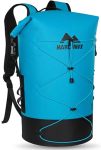 Marchway Floating Roll Top Dry Bag Flexible Lightweight Tpu Waterproof Backpack 20L 30L 40L With Padded Straps For Boating Kayak