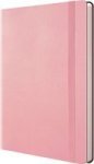 Bantex A5 Flexicover Journal Pu Notebook 160 Lined Cream Pgs 80GSM Pink