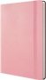 Bantex A5 Flexicover Journal Pu Notebook 160 Lined Cream Pgs 80GSM Pink