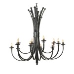 Bali Metal 12 Chandelier Light Antique Bronze