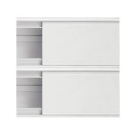 P801 Double Compartment Power Skirting Per 2.4MTR Length - Various Colours - Sand Paper Black
