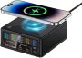 160W 6-IN-1 Fast Charging Station 3 Usb-c 2 Usb-a Ports Wireless Charger