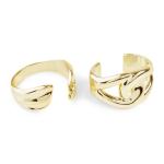 Goldair Gold 2-PACK Infinity Bangles