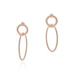 Lula Large Circle Hoops - 18KT Rose Gold Vermeil