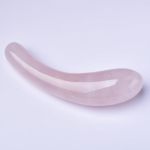 Younaierzx Natural Rose Quartz Crystal Massage Wand 7 Inches Pink Healing Stone