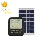 100W 106 Leds Home Sensor Garden Light Outdoor Waterproof Solar Flood Light With Remote Control Black