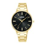 LORUS Black Sunray Dial Woman's Watch RG254WX9