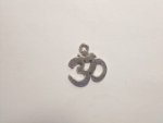 Omh Aum Small Plated Silver Pendant F104