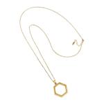Goldair Gold Plated Advent Hexagon Necklace