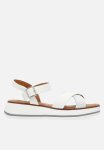 Madison Jaclynn Ankle Strap Sandal - White & Silver