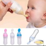 Condere Baby Silicone Squeeze Bottle 100 Ml Blue