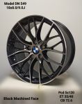 18" Bmw Fitment Alloy Rims 8J Front 9J Rear 5 120 Pcd