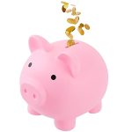 Gadiedie Large Piggy Banks Cute Plastic Pig Money Box Piggy Bank For Girls And Boys Unbreakable Plastic Coin Bank Fun Gifts For