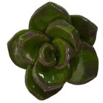 Succulent Mosaic Insert Dark Green 6 X 8CM