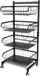 0793969687848 Carbon Steel Kitchen Trolley