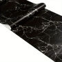 Black And White Marble Self Adhesive Contact Paper