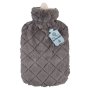 @home Home Classix Assorted Diamond Knit Hot Water Bottle 2L