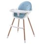 Baby Feeding High Chair 2-IN-1 With Removable Tray - Blue